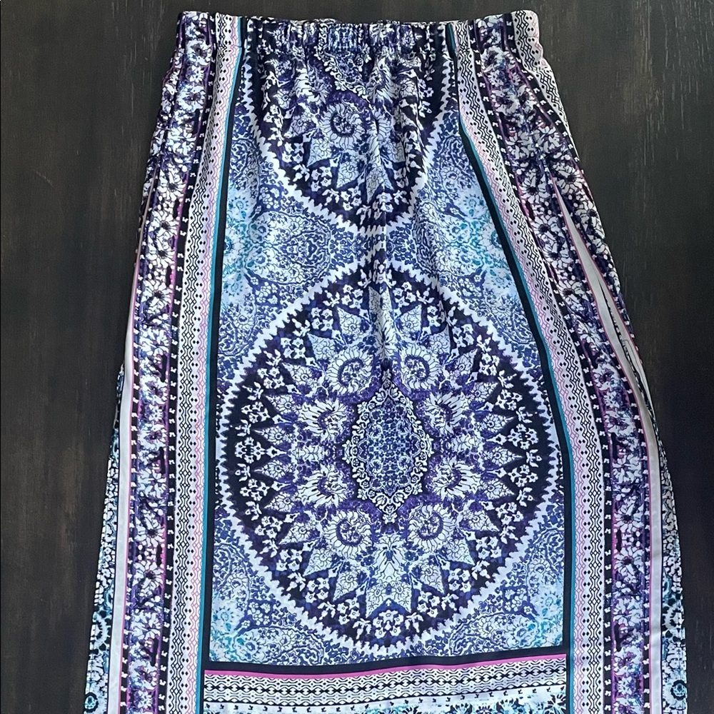 Maxi Skirt- Double Slit Sides Lined Mini skirt